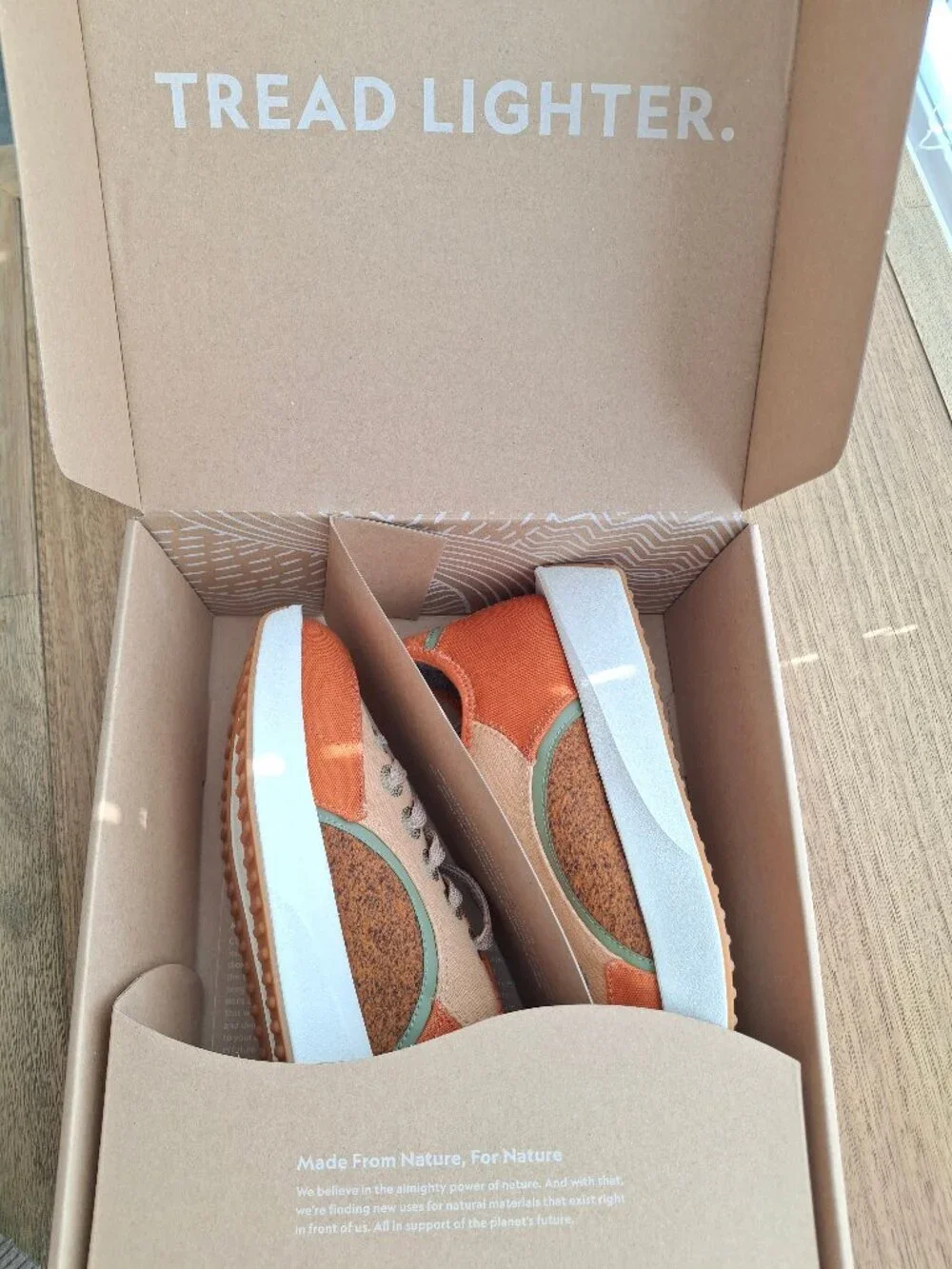 (New)‎ allbirds – Riser Sneakers (Honey Rust/Natural White) – Women's 8